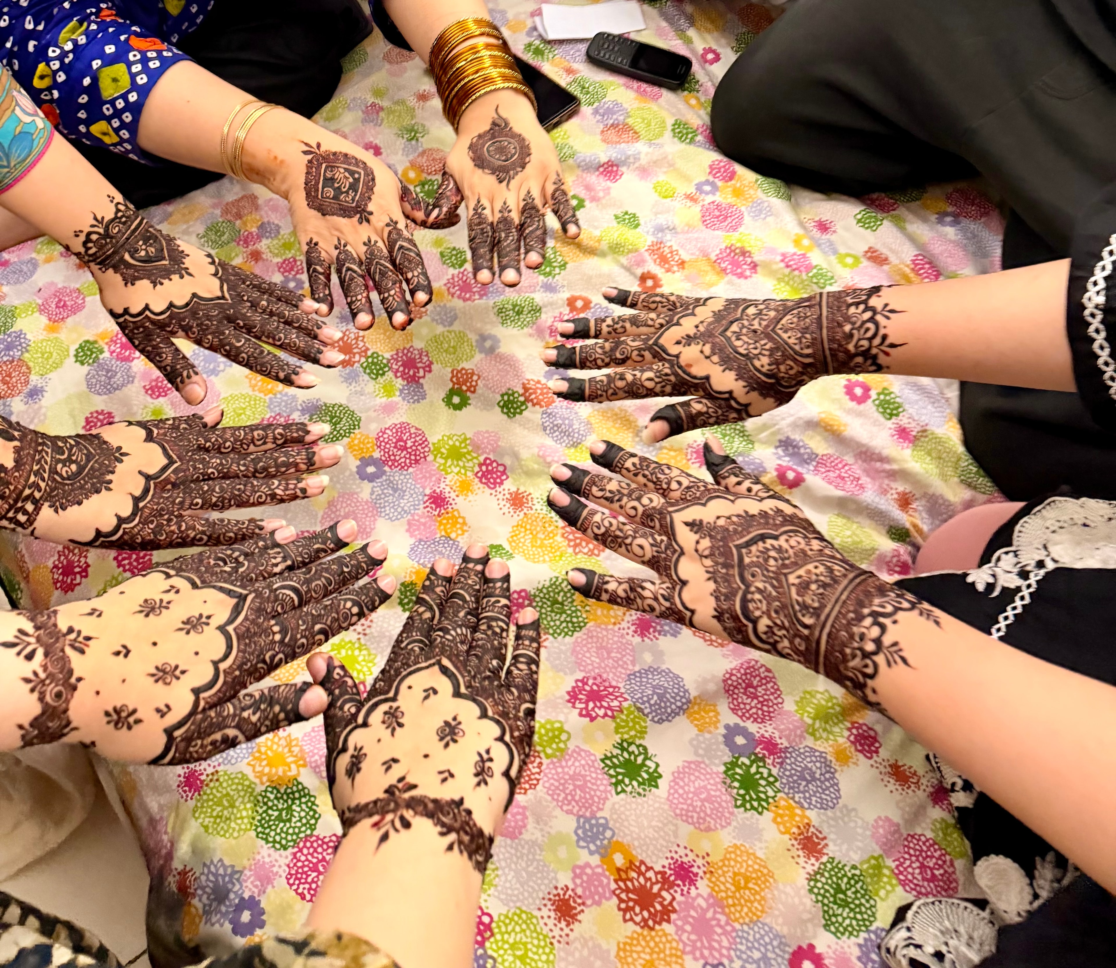 Bridal wrist and forearm henna